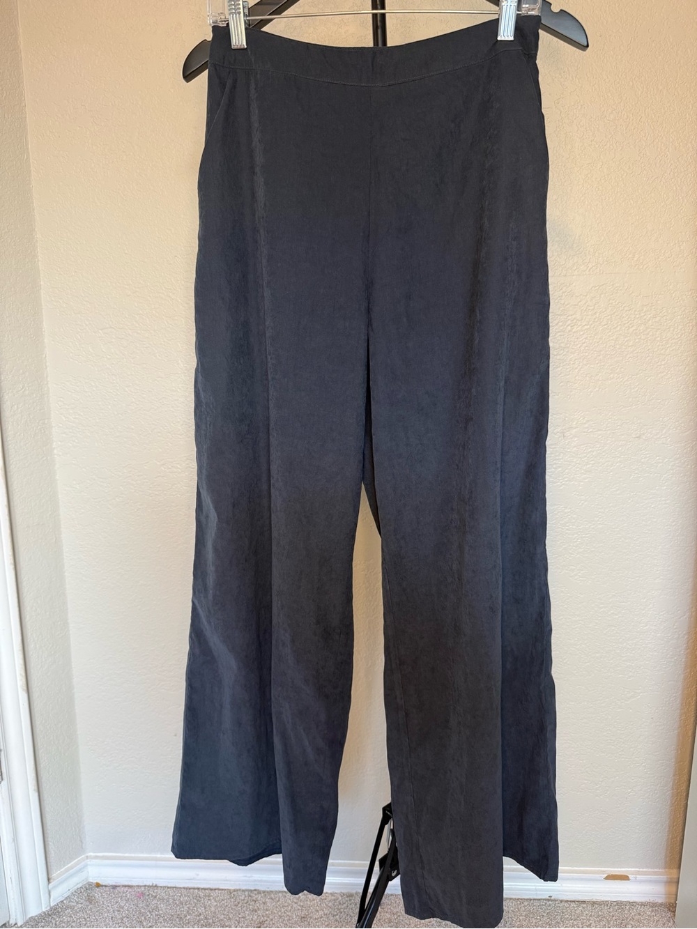 Sage Navy Wide-Leg Palazzo Pants
